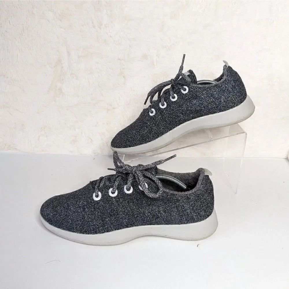 Allbirds Wool Runners Comfort Shoes Gray Lace Up Womens Size 10